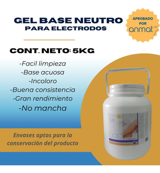 Gel Base Neutro 5 Kg  Aparatologia Depilación Multifuncion 1