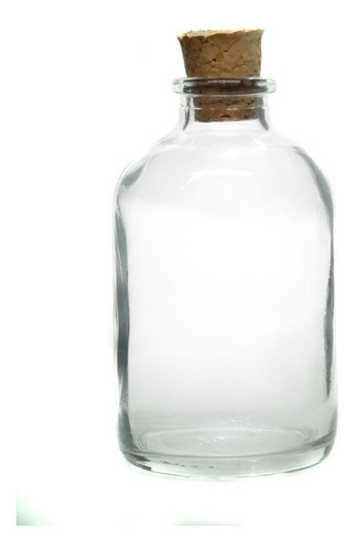 Botellitas De Vidrio 30cc Por 30 Unidades Tapa De Corcho 0