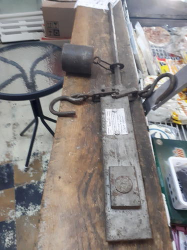 Balanza Antigua Barbatti Con Pesa Completa Una Reliquiaaa 0