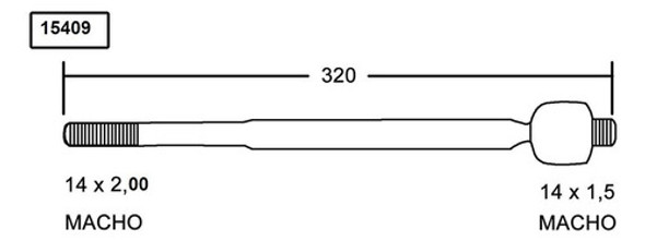 Mate Direccion Gsp Peugeot Expert 95-03 0