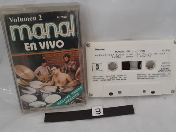 Manal - En Vivo Vol.2 Cassette 0