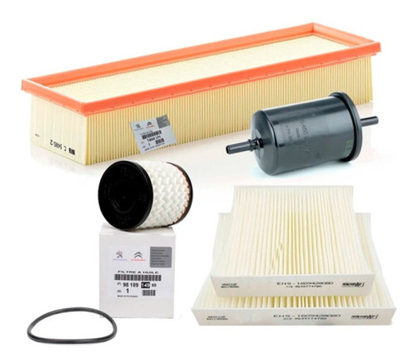 Combo 4 Filtros Citroen C3 1.6 N Vti 2016 2017 2018 0