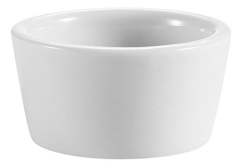 Cac China 6-ounce Super White Porcelain Round Ramekin, 3-1/4 0