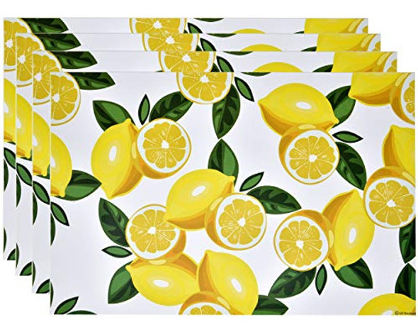 Manteles Individuales De Papel Desechables De Limón, Paquete 0