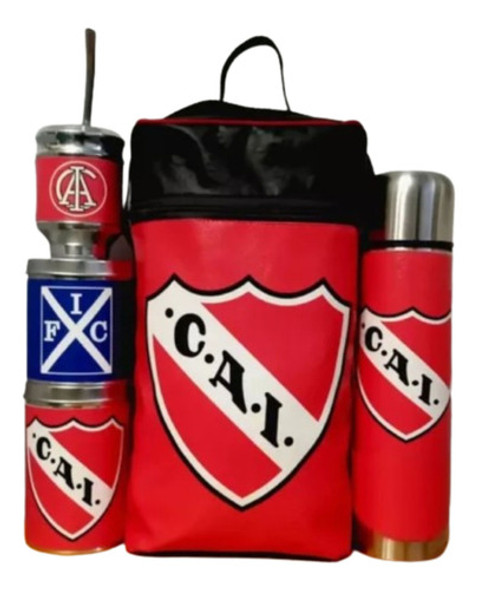 Equipo De Mate Completo Independiente De Avellaneda Ecocuero 0