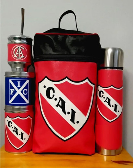 Equipo De Mate Completo Independiente De Avellaneda Ecocuero 1