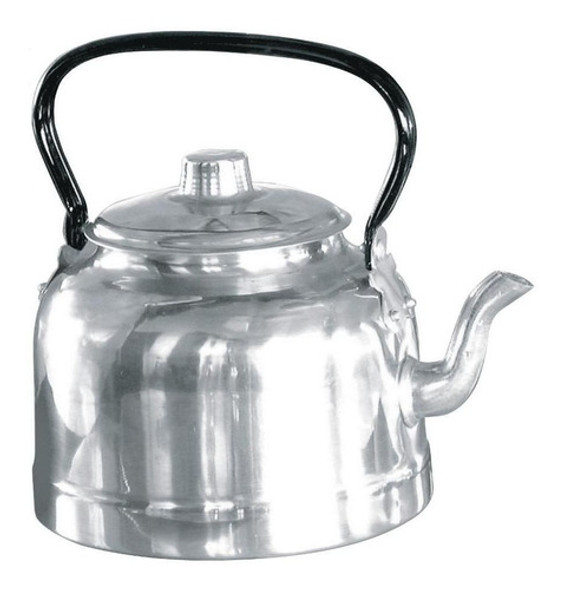 Pava Aluminio Pulido Asa Charolada16 Cm El Siglo 2 Litros 0