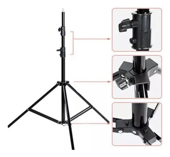 Tripode Pie Iluminación 2.8 M Columna P Luz Flash Fotografía 1