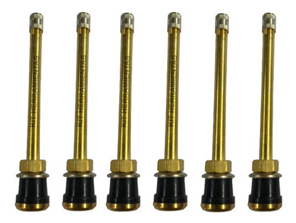 Valvula Camion Sin Camara Tr573 Recta Larga X 6 Unidades 0