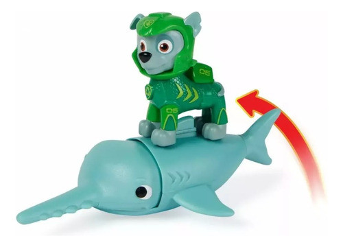 Paw Patrol Aqua Pups Figura Rocky Original 17706a 1