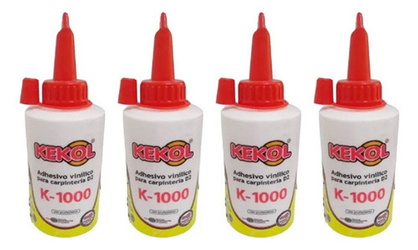 Adhesivo Vinilico Cola Madera K1000 Kekol X 4 Pomos De 250gr 0