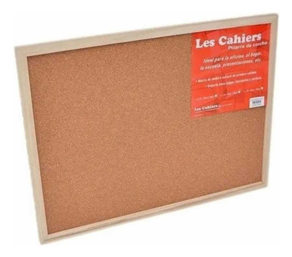Pizarra Corcho Les Cahiers 45cm X 60cm Marco Madera 0