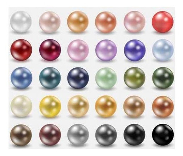 200 Perlas Para Coser De Colores. De 6 U 8mm. Oferta! 0