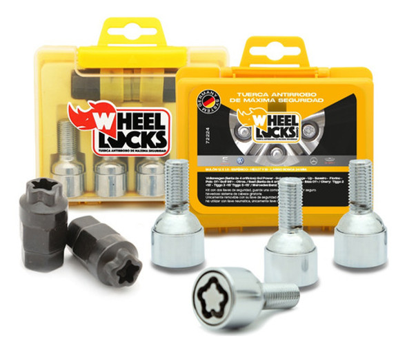Bulones Antirrobo 360 Wheel Locks Saveiro Voyage Up Tiggo Mb 0