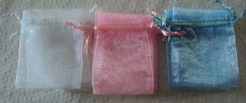 100 Bolsas Organza Bolsitas Blancas Blanca  7x9 Arroz Bodas 1