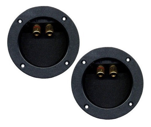 2 Borneras Para Bafles Y Cajas Con Terminales Reforzados 0