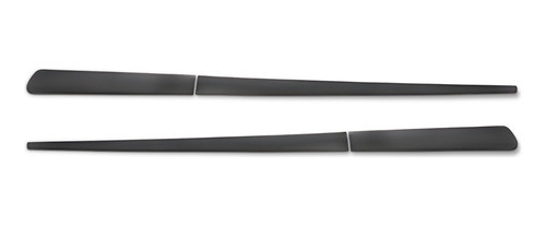 Baguetas Laterales Fiat Strada Cabina Simple 2005-08 Negro 1