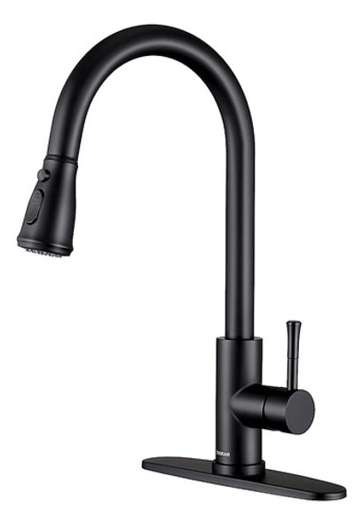 Guukar Grifo De Cocina Negro Con Pulverizador Pulle Tapizado 0