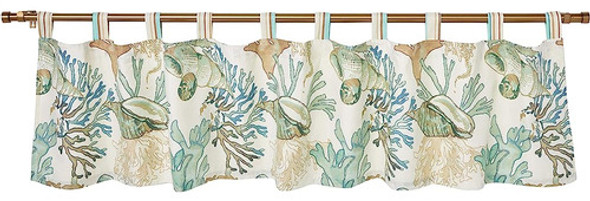 Barefoot Bungalow Atlantis Window Valance, 84x19 Pulgadas, J 0