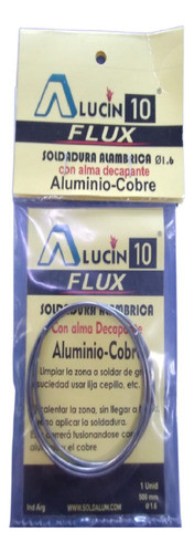 Alucin 10 Soldadura Con Alma Decapante Aluminio-cobre 0