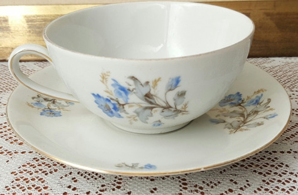 Taza Grande De Té Café Con Leche Porcelana Antigua Alemana. 1