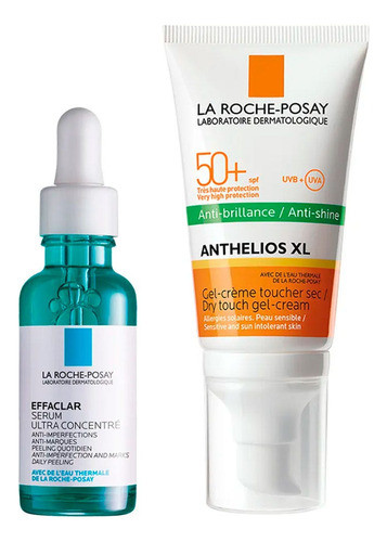 Kit La Roche Posay Effaclar Serum + Anthelios Toque Seco 0