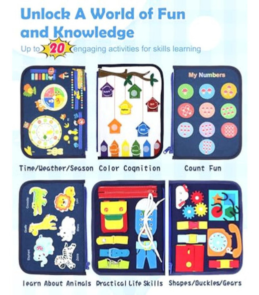 Varano Montessori - Libro De Mesa De Juguete Para 1