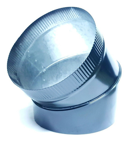Curva Codo Galvanizado Negro 4 Pulgadas 45° 0