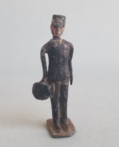 Antiguo Soldadito De Plomo, Cabeza Desmontable. 10858 0