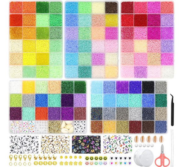 Kit De Fabricación De Pulseras De Cuentas De Cristal 114 Col 0