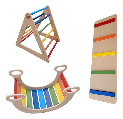 Combo Plaza De Juegos - Triangulo + Rampa + Balancin 0