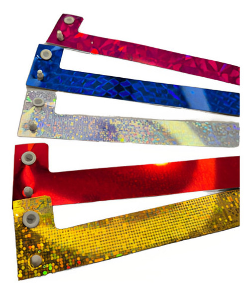 Pulseras Glitter Holograficas Personalizadas Vip Fiesta 250 0