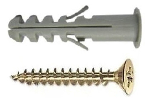 Combo Fischer 100 Tarugos Sa8 C/ Tope Y 100 Tornillos 22x45 0