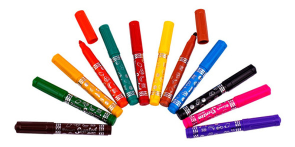 Set 12 Marcadores Con Aroma Luxor - Mosca 1