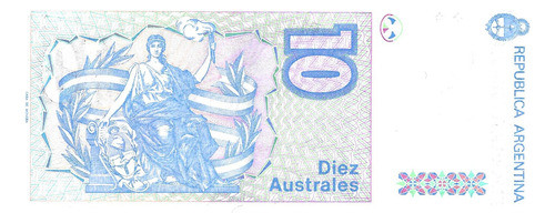 Bottero 2824 Billete De 10 Australes Año 1988 - Sin Circ.!! 1