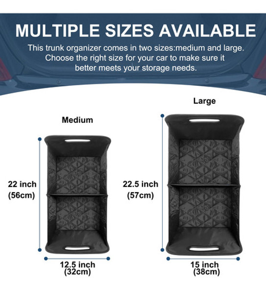 Bolso Organizador Auto Baul Plegable Deosk - 50l Negro 1