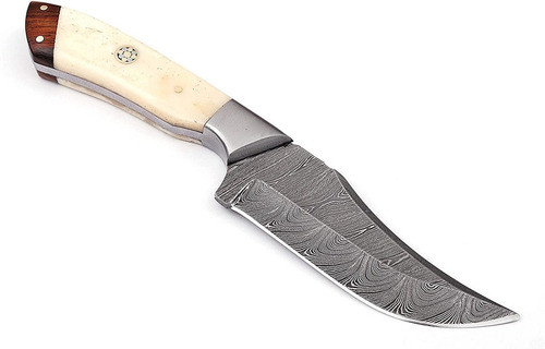 Cuchillo Acero Damasco De Caza Bushcraft De Camping 1