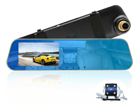 Espejo Retrovisor Para Auto Cámara Trasera/delantera Sensor 1