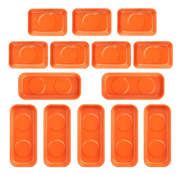 Bandejas Magnéticas 14 Piezas, 7 Piezas De 5,9 X 2,6 Conecto 0