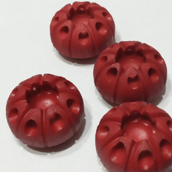 Antigua Casa De Botones Botones De Galalit T 25mm  Rojo 1