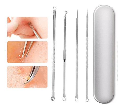 Extractor Puntos Negros Comedones Kit Saca Granos Anti Acné 1