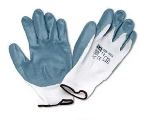 Guante Con Goma Azul Y Blanco Por Docena - Tyt 0