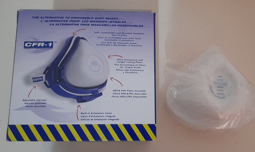 Semimáscara North Cfr-1 P/soldadura Con 12 Filtros N95 1
