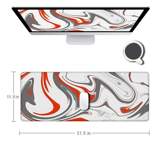 Alfombrilla De Mouse Grande Para Juegos Con Bordes 1