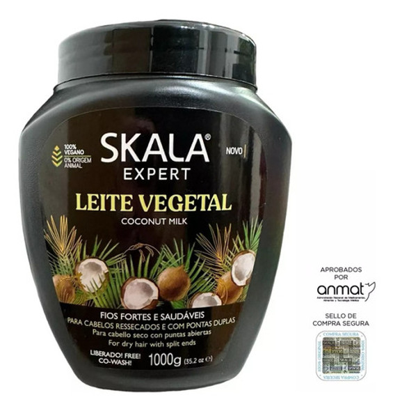 Máscara Capilar Vegana Leite Vegetal Expert X1kg Skala 0