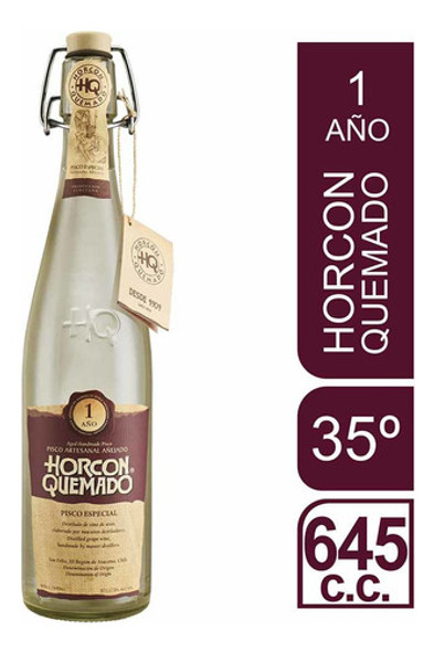 Pisco Especial Horcon Quemado 1 Año 645ml. Envio Gratis 1