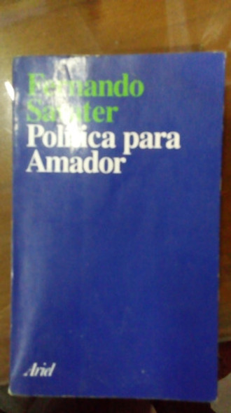 Libro Política Para Amador  Ver Descripcion 0