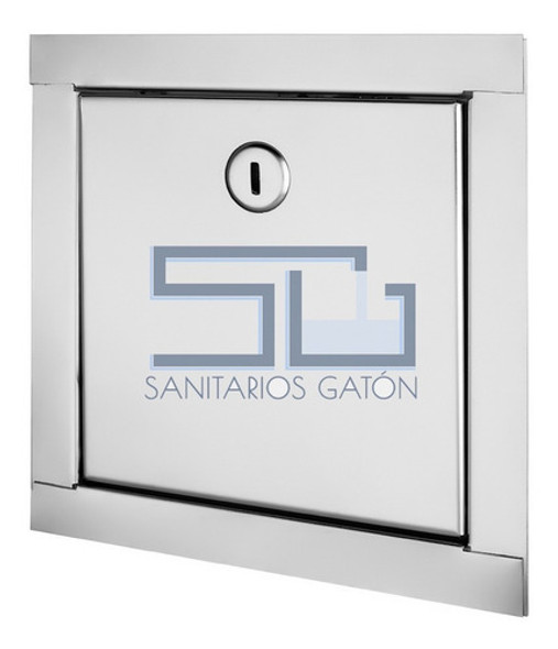 Tapa Puerta Rao Llave Paso Canilla 30x30 Acero Inoxidable 1