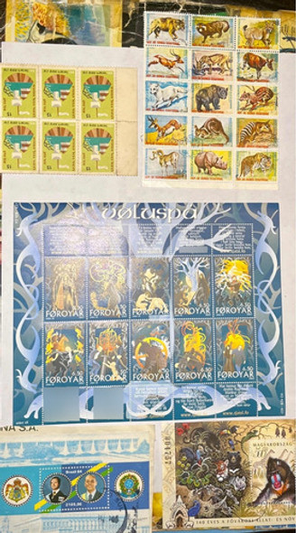 Sello Correo Bloqué Hojita Sellos 9 Bloques De Estampillas 0