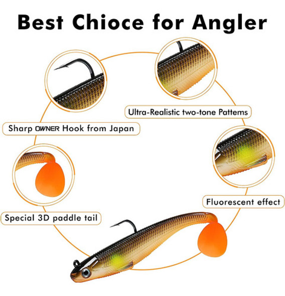 Señuelos Pesca Vinilos Pesca Lubina Lucio Carpas Accesorios 1